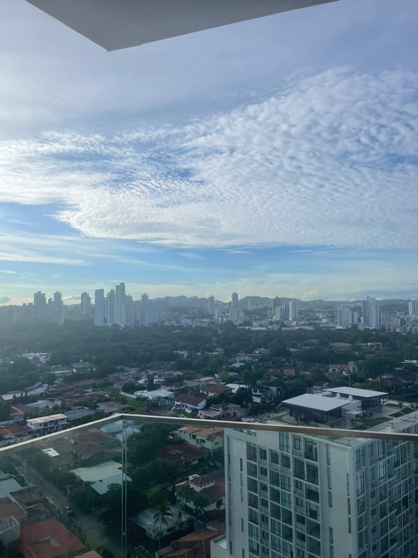 Modern open dining area with floor-to-ceiling windows and city views PH Boutique Quartier Panama City