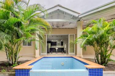 Gated private house with pool lush gardens in El Espino San Carlos Panama near Coronado