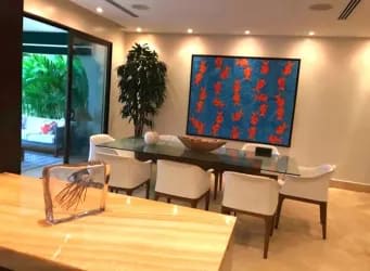 Dining space with lake view and bright ambiance Marina Village PH Buenaventura