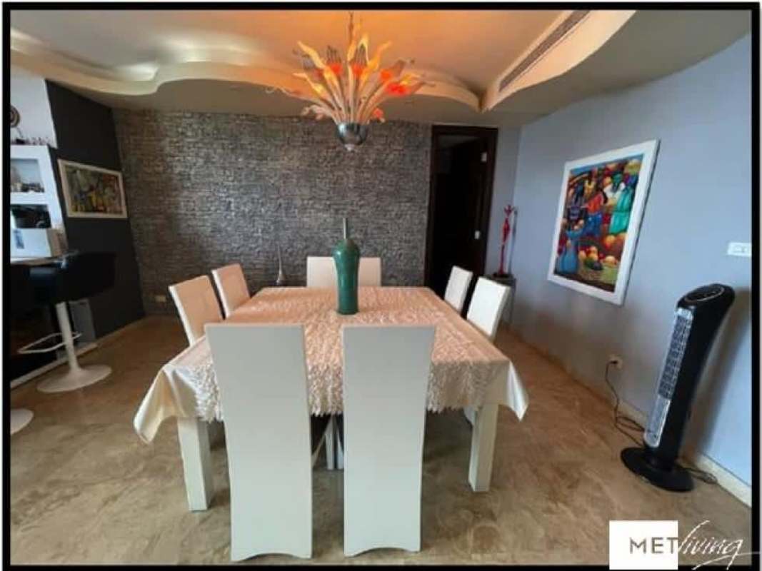 Spacious living room with panoramic ocean views at Pearl at The Sea Costa del Este Panama