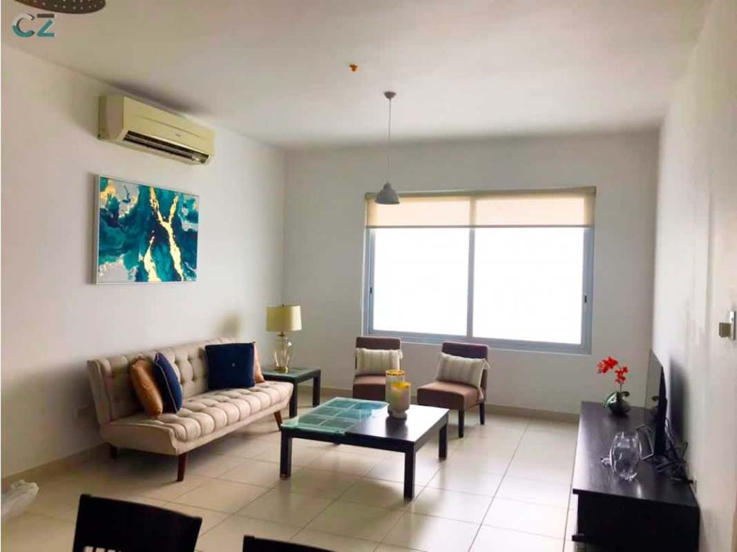 Modern equipped kitchen open concept apartment PH Vista Marina Panama