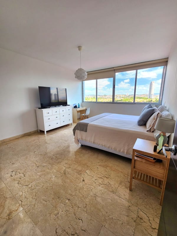 Kids play area with colorful slides on rooftop of PH Alcalá Costa del Este Panama