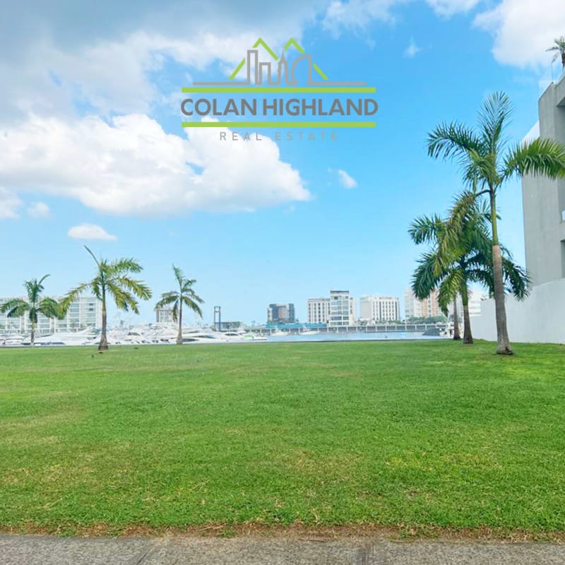 Empty waterfront lot with marina access at Ocean Reef Panama City perfect for new build