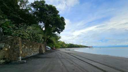 Aerial photo of tropical coastline with lot boundaries in Puerto Balsa Limones Barú