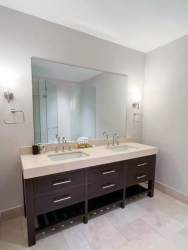 Dining area with beachfront view glass dining table Nueva Gorgona Punta Chame