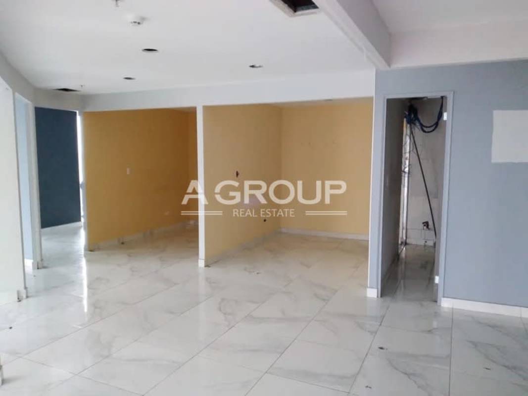 City view through large glass windows in office at Financial Park Costa del Este Panama