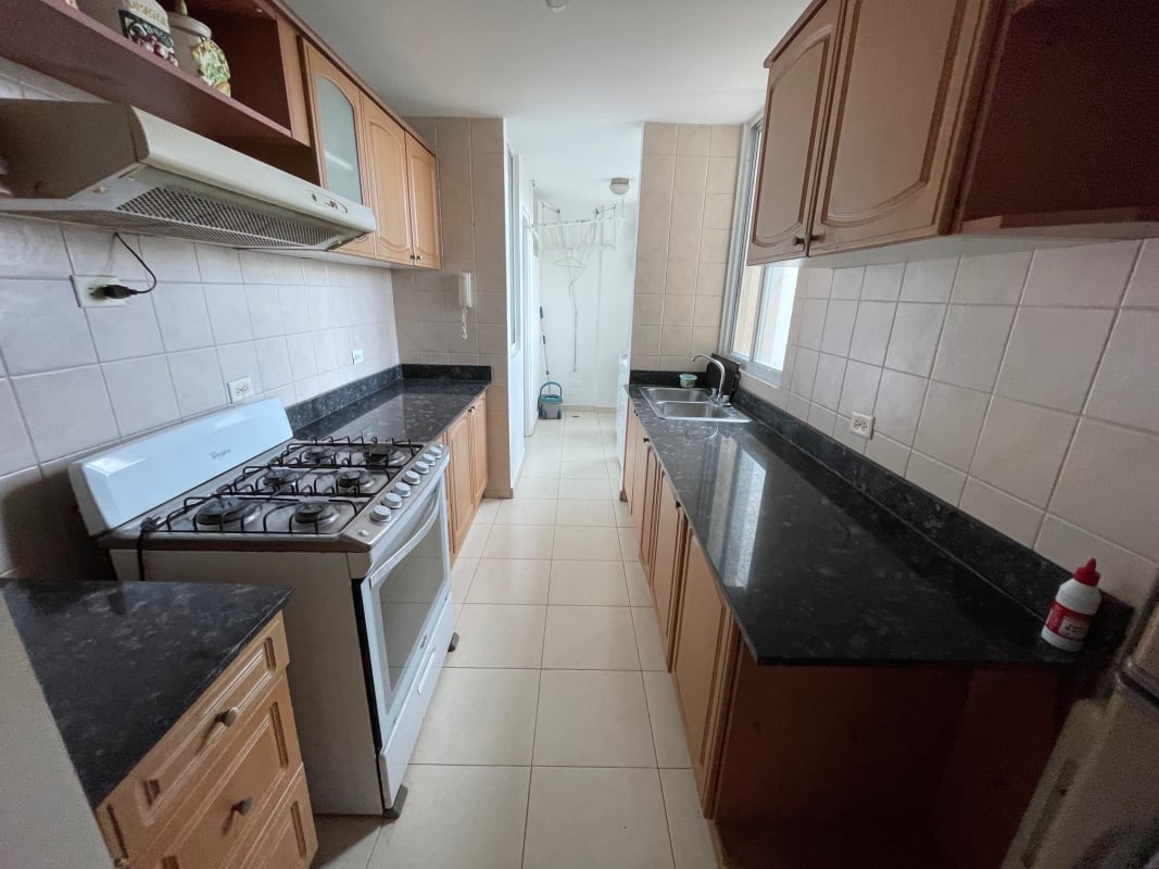 Bathroom granite countertop with glass shower PH Costa Pacifica Punta Pacifica