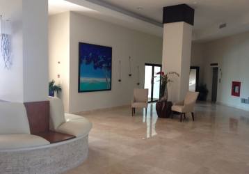 Mediterranean-style luxury pool and gazebo with ocean views at Vista Mar San Carlos Panama