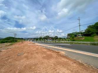 Cleared commercial land plot adjacent to highway ready for industrial or retail use Capira Panama