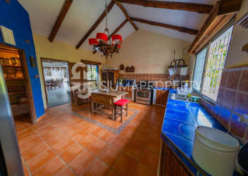 Mediterranean living area with vaulted ceiling, natural light at Punta Barco villa for sale