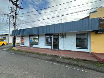 Bright commercial space with tiled floor large windows modern finish downtown Chitré Panama