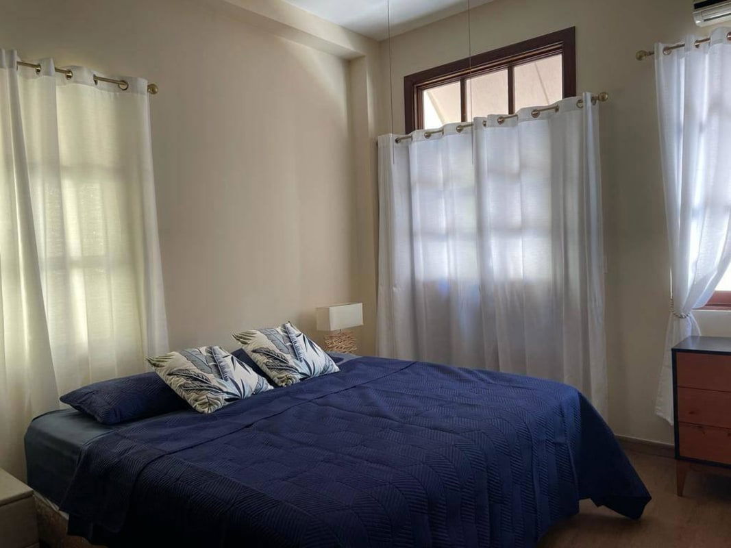 Modern living room with natural light, colonial details PH Casa del Mar Casco Viejo Panama