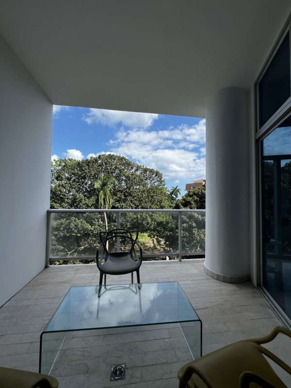 Private balcony overlooking marina and ocean at PH The Bridge Amador