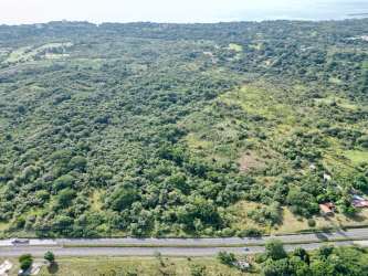 View of large green estate near beaches along Panamericana highway in San José San Carlos Panama