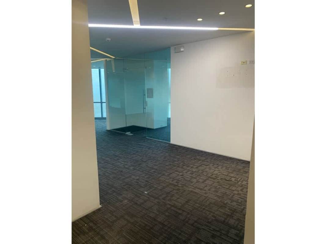 Spacious corporate meeting room with floor-to-ceiling glass at Financial Park Panama