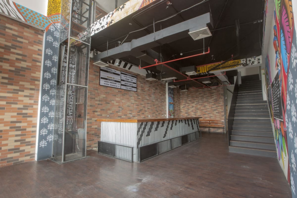 Spacious parking lot and glass facade at Nova Plaza commercial center Panama City