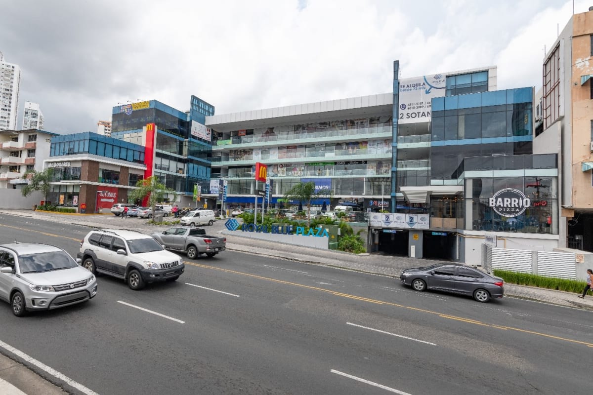 Urban style commercial interior with graffiti mural and industrial design Nova Plaza Panama