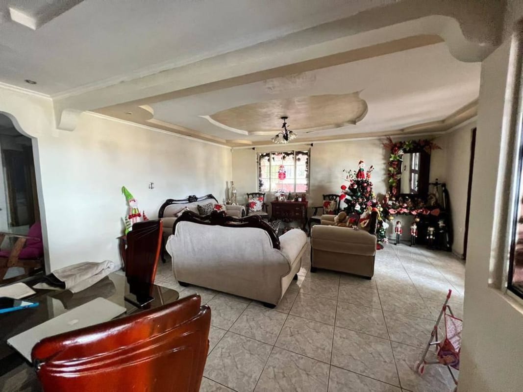 Modern bathroom interior, mosaic tile, shower enclosure Panama house sale