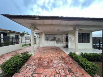 Open living dining area with ceiling fan tile floor at Residencial Blas Tello Chitré