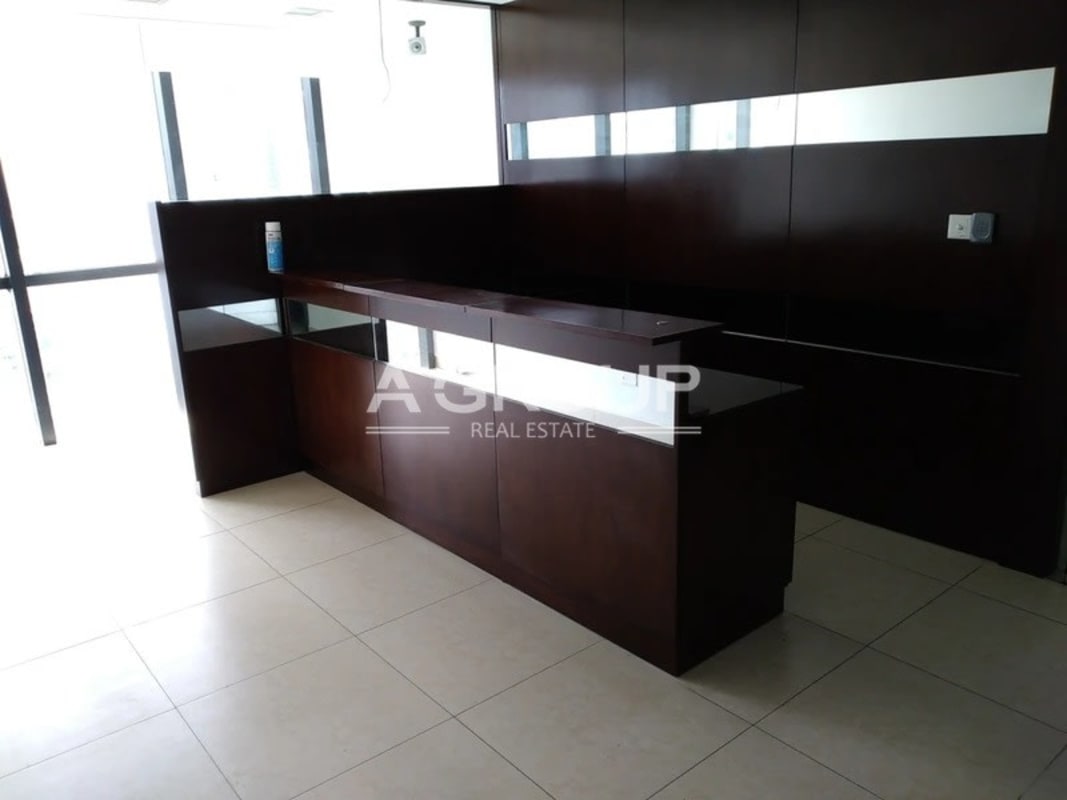 Reception lobby space ideal for client welcome in PH BAC Tower Avenida Balboa Panama