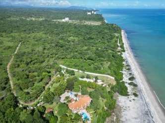 Secluded beachfront estate near lush green jungle El Higo Panama