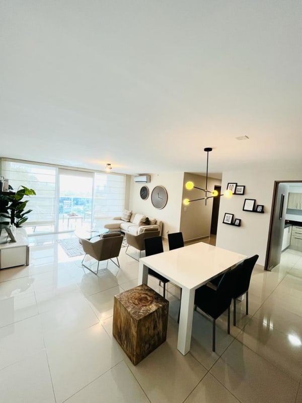 Child's bedroom with colorful decor, pink headboard modern style in PH Royal Hills Villa de las Fuentes Panama