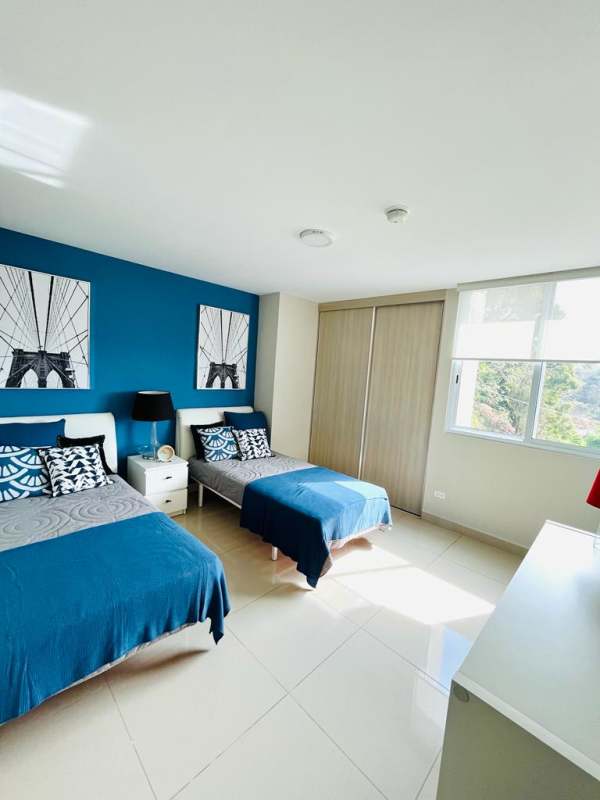 Modern bathroom with glass shower enclosure PH Royal Hills Villa de las Fuentes Panama