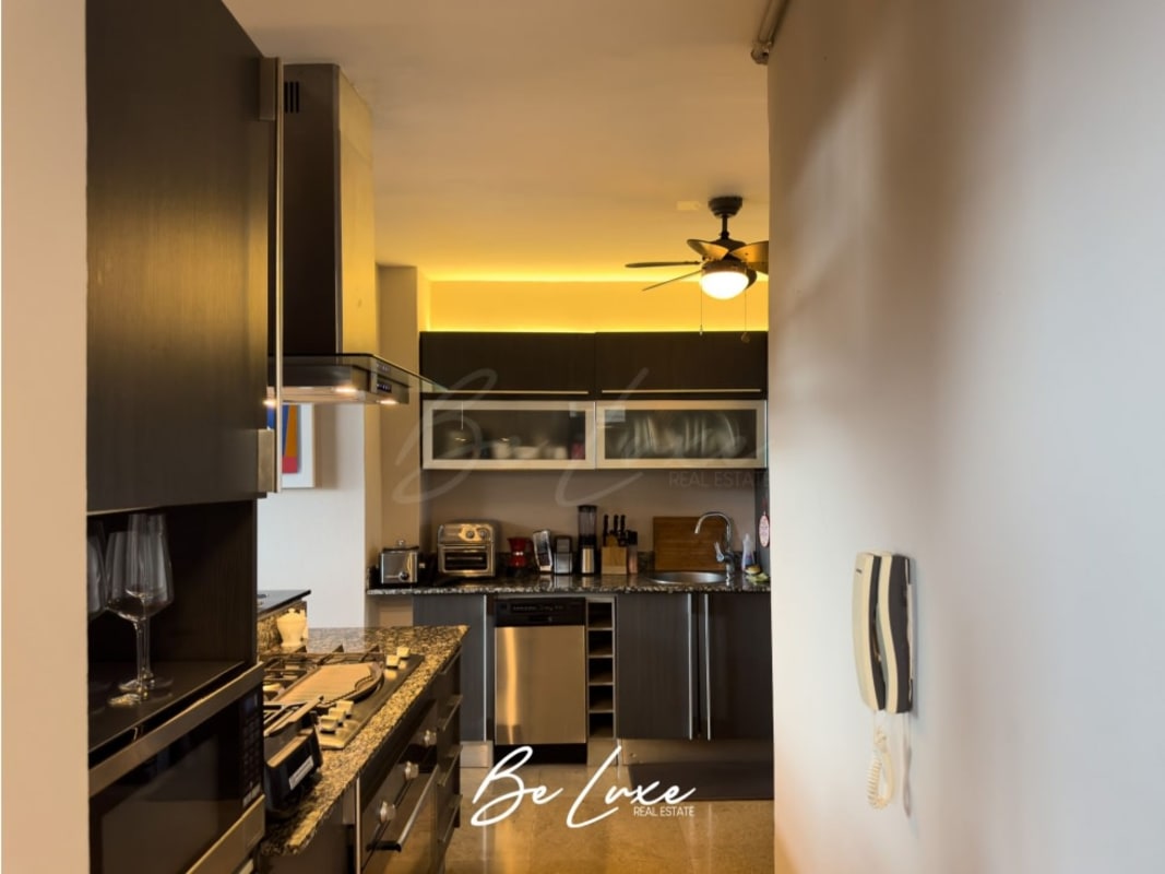 Modern kitchen with granite countertops stainless appliances Panama Casco Viejo