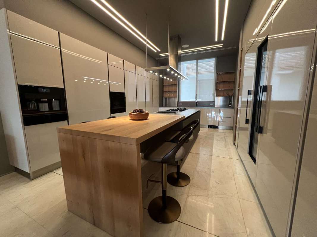 Modern bedroom with built-in closet and marina view in Ocean Reef Islands luxury villa Panama