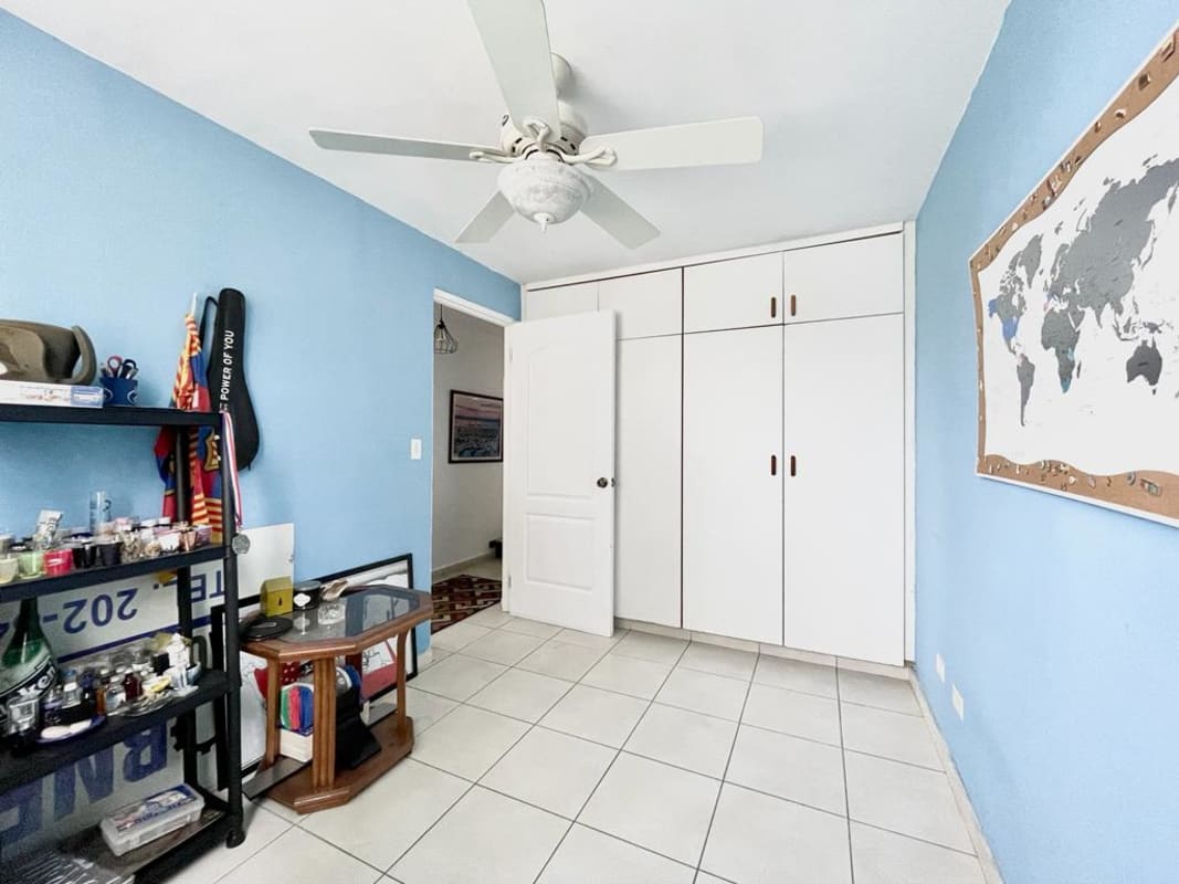Dining area with modern furniture and bright interiors in PH San Francisco Bay Panama