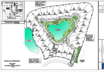 Fairways Buenaventura masterplan with central lake and lot division Panama luxury resort