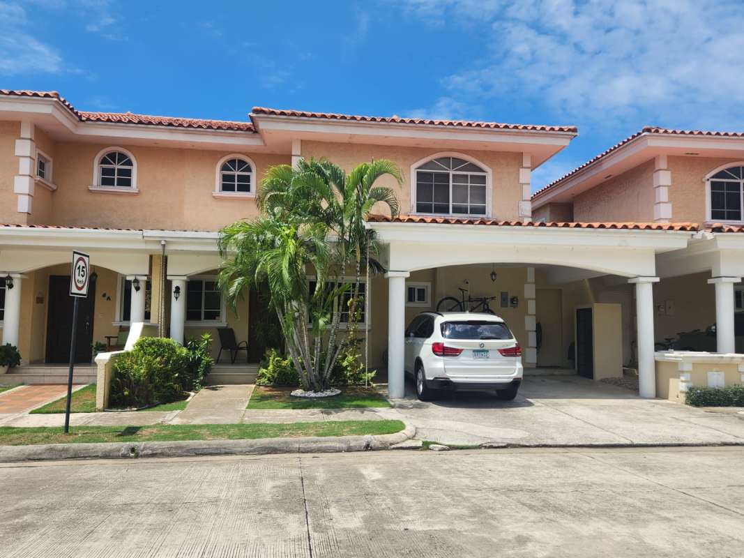 Open concept modern living dining area luxury villa Palmeras del Este Costa del Este Panama