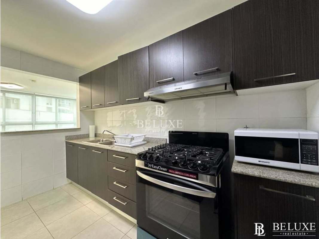 Balcony overlooking Panama City skyline from PH Belview Towers Edison Park