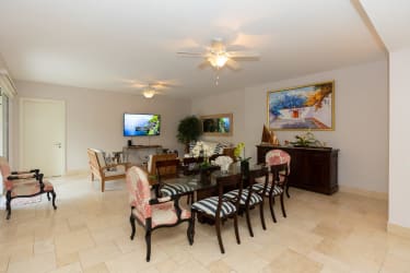 Modern kitchen with stainless steel appliances in PH Puntarena Buenaventura Panama luxury apartment