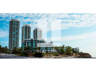 Upgraded kitchen with granite and stainless appliances in Rio Mar condo Panama oceanfront