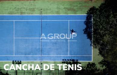 Aerial of beachfront luxury residential development Buenamar Buenaventura Panama with gardens