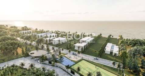 Sandy beach with oceanfront view at Buenamar Buenaventura luxury development Panama