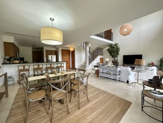 Open concept living-dining area with terrace access Buenaventura Panama luxury property