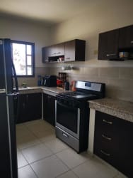 Spacious backyard garden with terrace in rental house in San Pablo Viejo David Chiriquí Panama