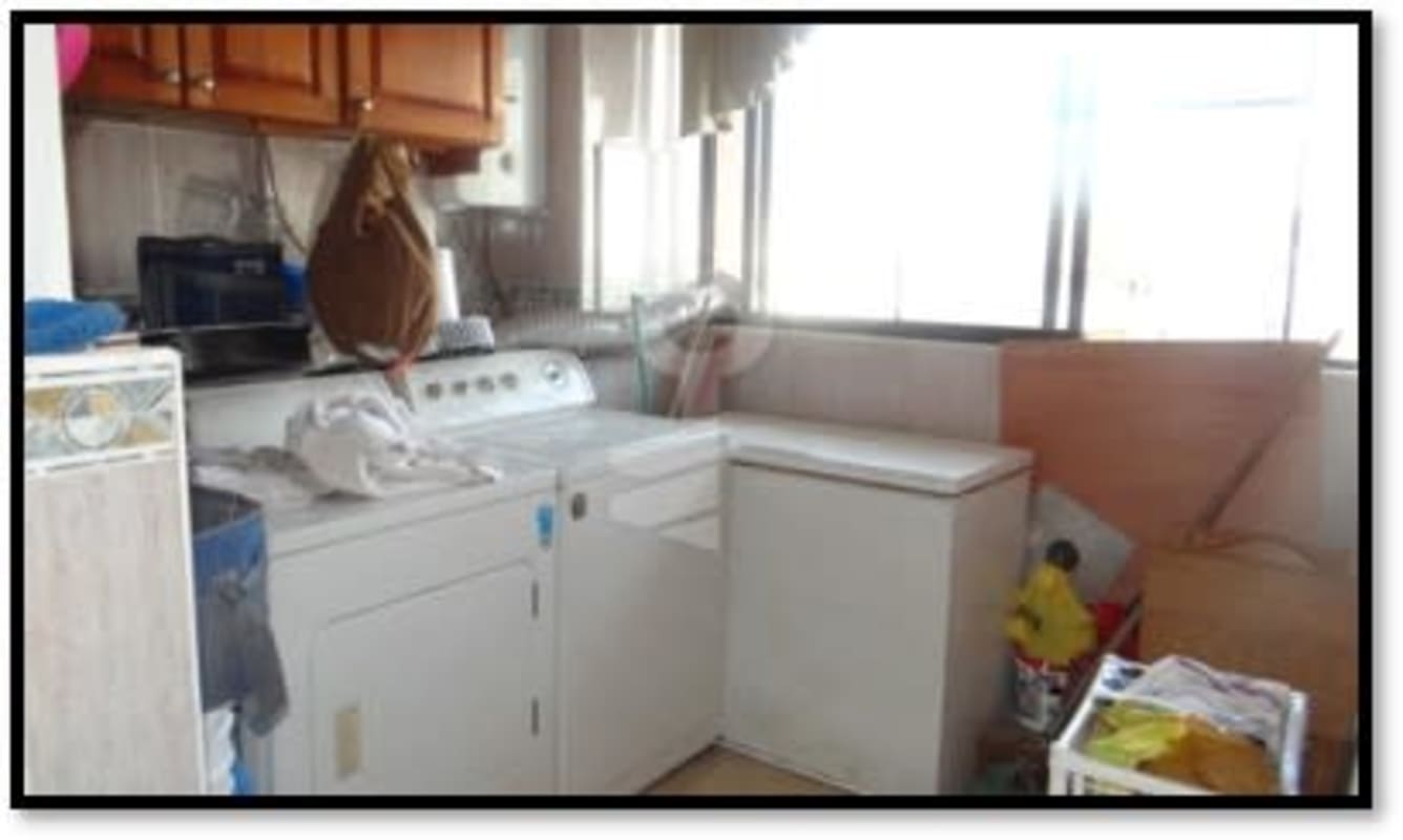 Functional laundry room with washer, freezer storage cabinets PH Setton 32