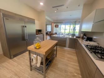 Modern kitchen with island, stainless appliances, open layout Buenaventura Panama