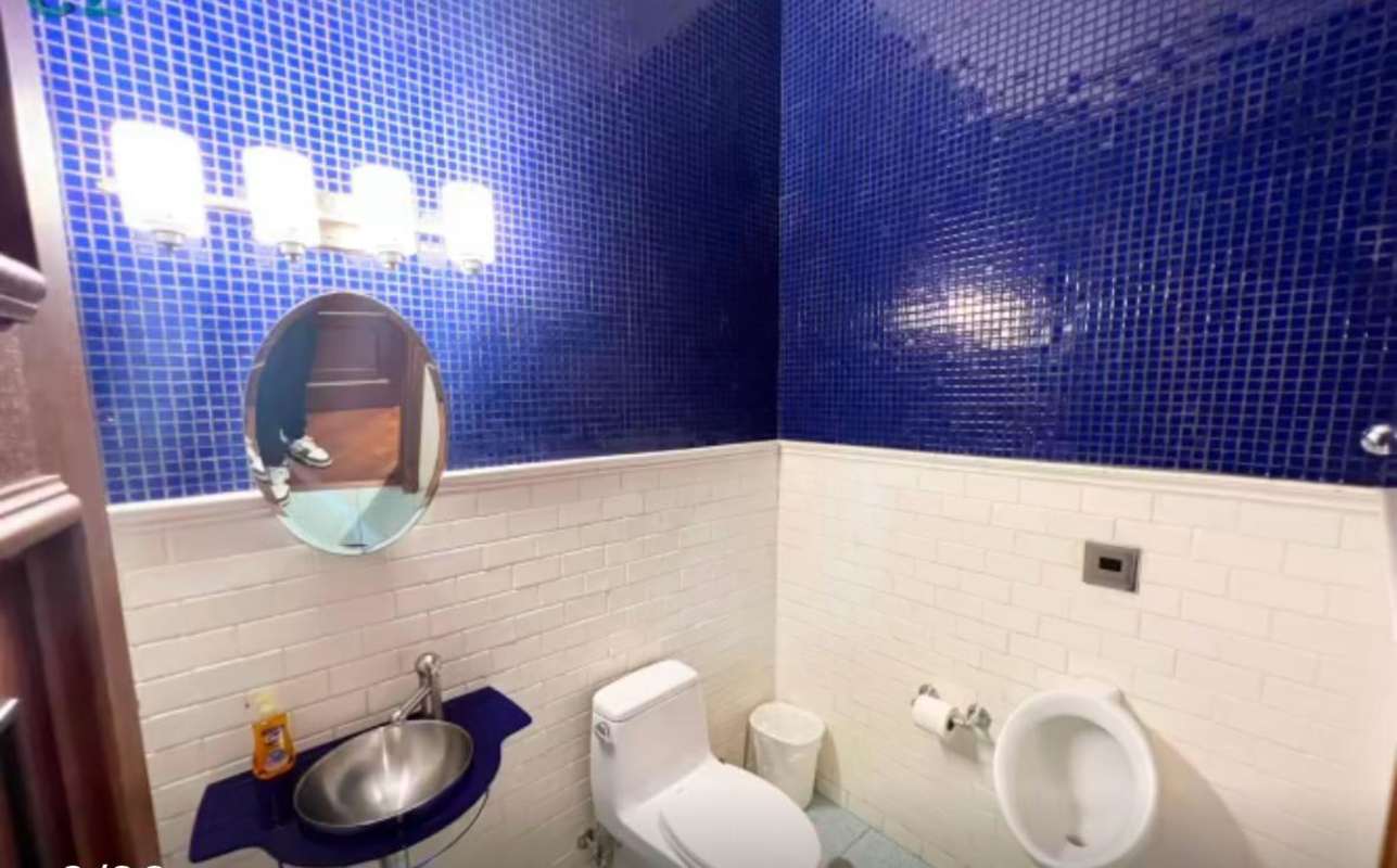 Private swimming pool with artistic mosaic design Panama luxury villa