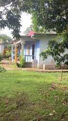 Residential garden with trees lush grass and patio Penonomé Panama