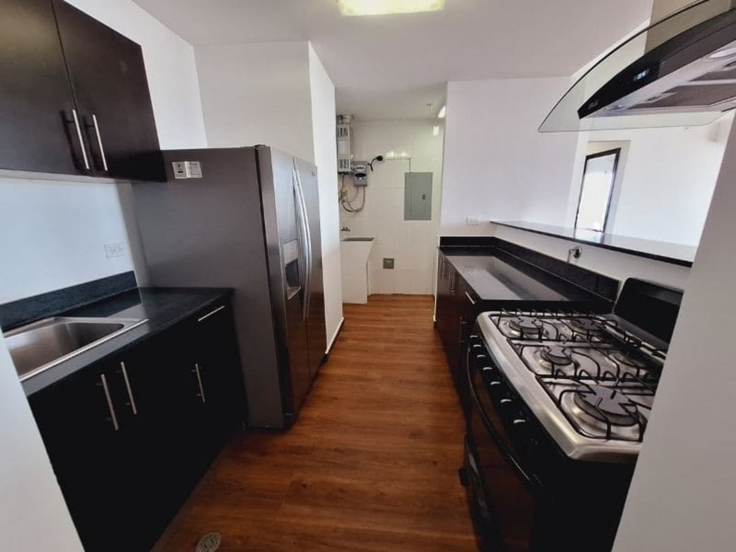 High-rise balcony city view secured with mesh PH Macedonia Towers Panama City