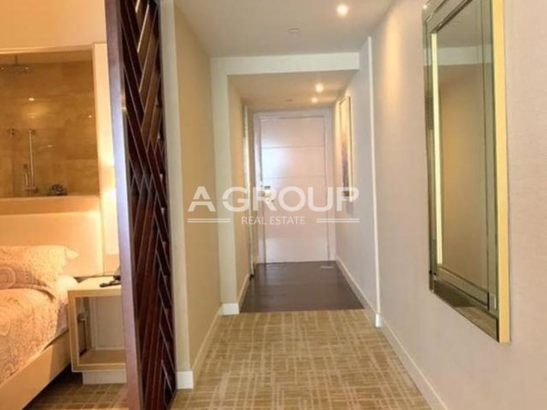 Modern granite countertop kitchen luxury apartment for sale at Waldorf Astoria Panama