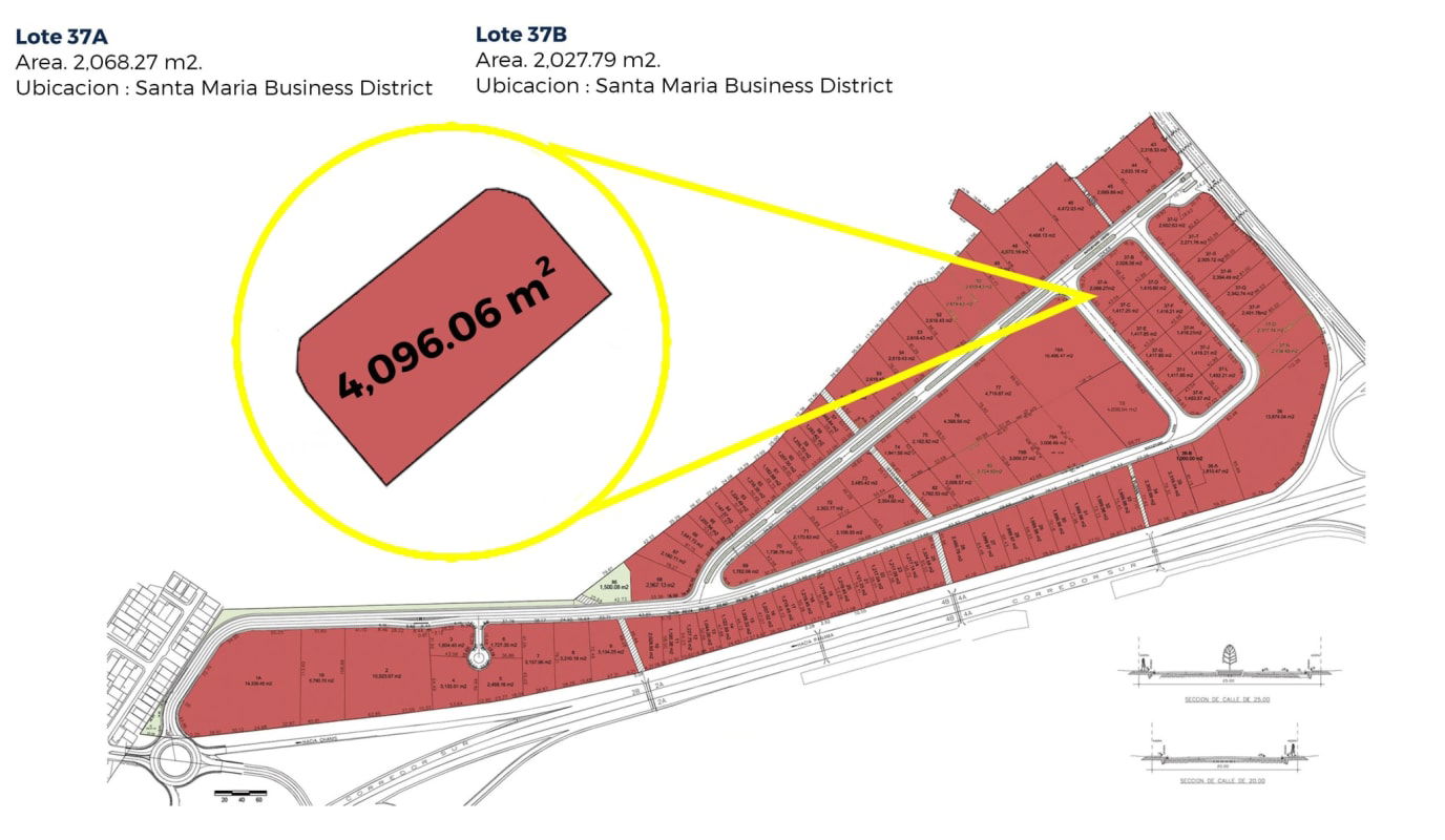 Santa María Commercial Land 4,096 m² Business District