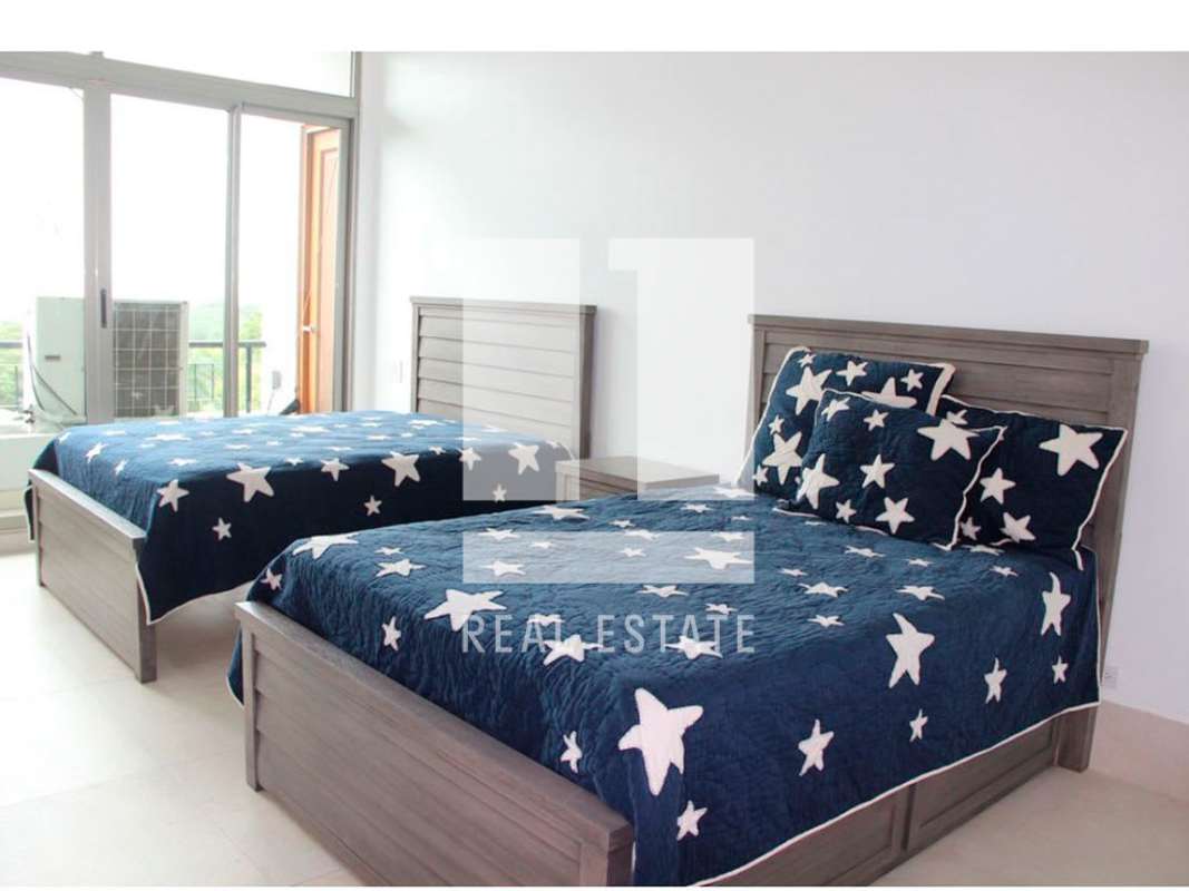 Second bedroom with balcony access and views, Altos de Amador Panama condo
