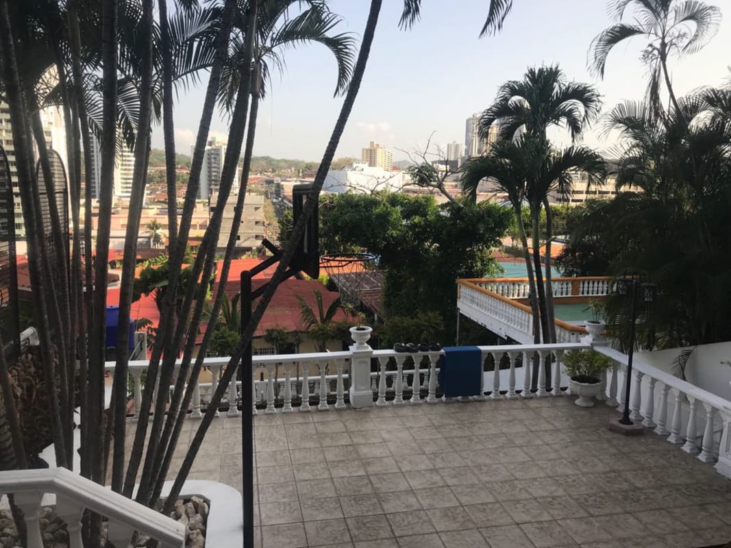 Contemporary eclectic living room with colorful decor Dos Mares Panama