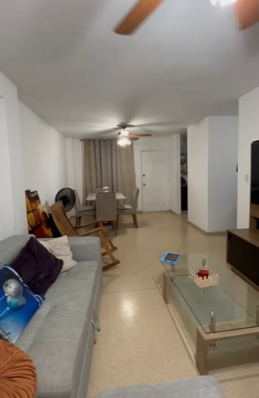 Traditional bedroom with wood wardrobe bed tiled floor PH Plaza del Golf Panama