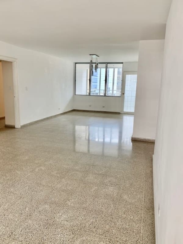 Bright living dining area with granite floors and enclosed balcony in Ph Terrazas de Obarrio Obarrio Panama